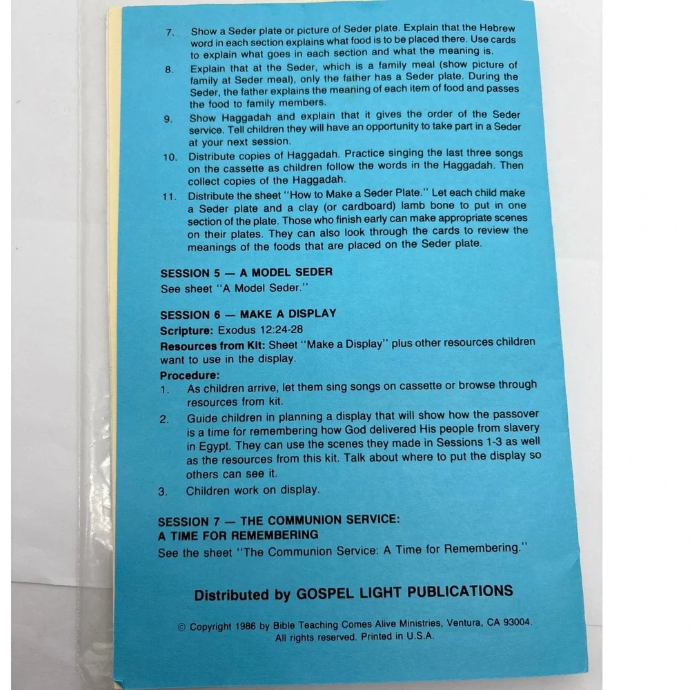 Christian Education Learning Center Kit: Passover,‎ Communion Grades 3-8